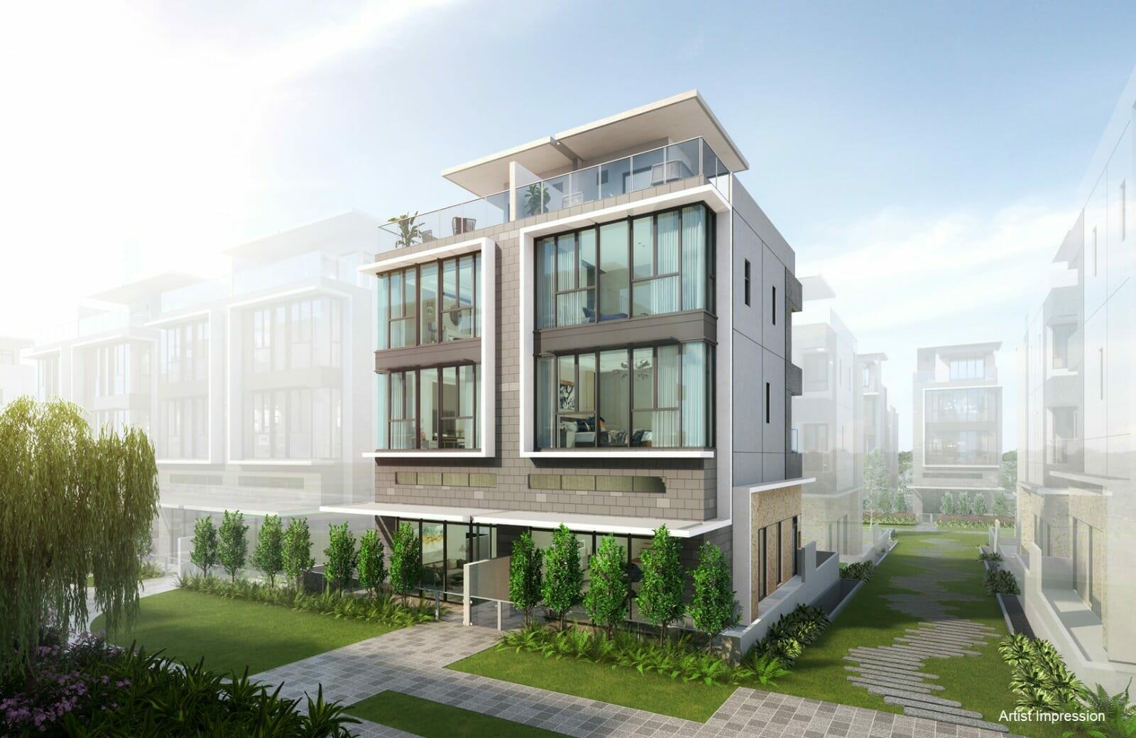 Belgravia Ace Cluster Houses Facades