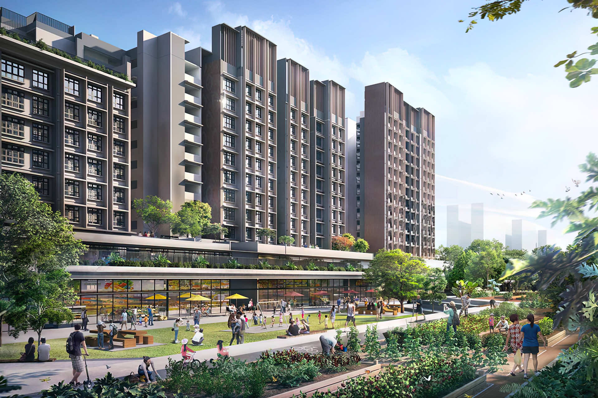Tengah EC Located at Tengah Garden Walk at Tengah Town art width