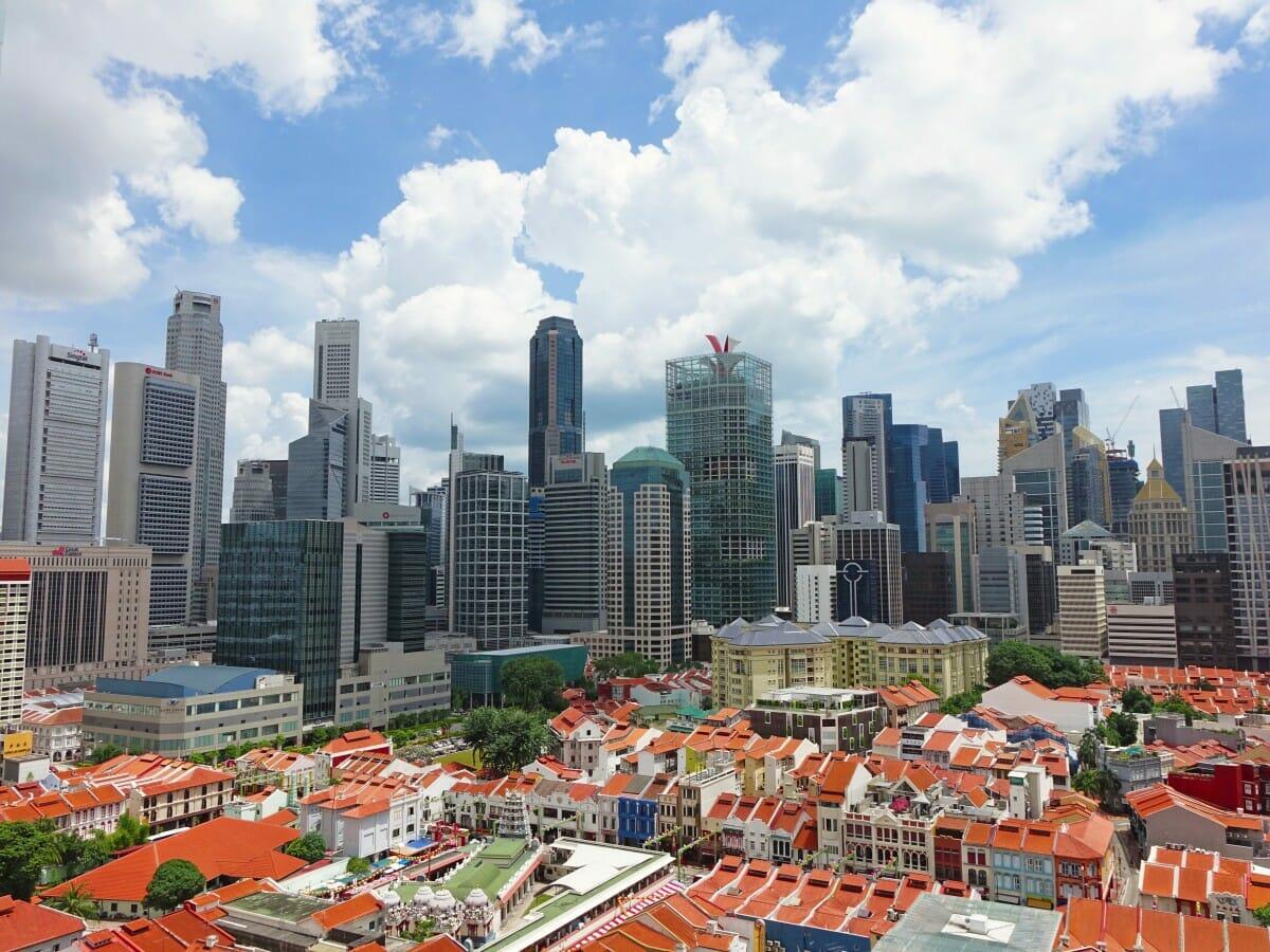 singapore chinatown tourist attraction building water financial district skyscraper architecture 824995