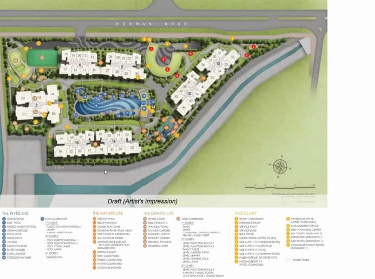 Grand Dunman condo site plan