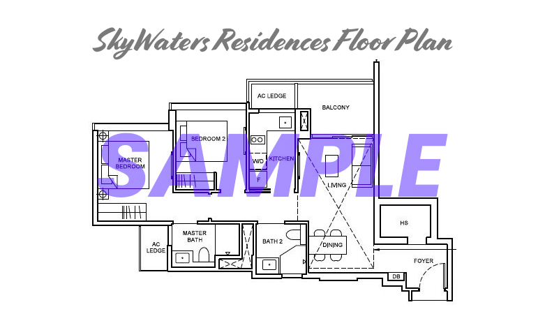 skywaters residences floor plan