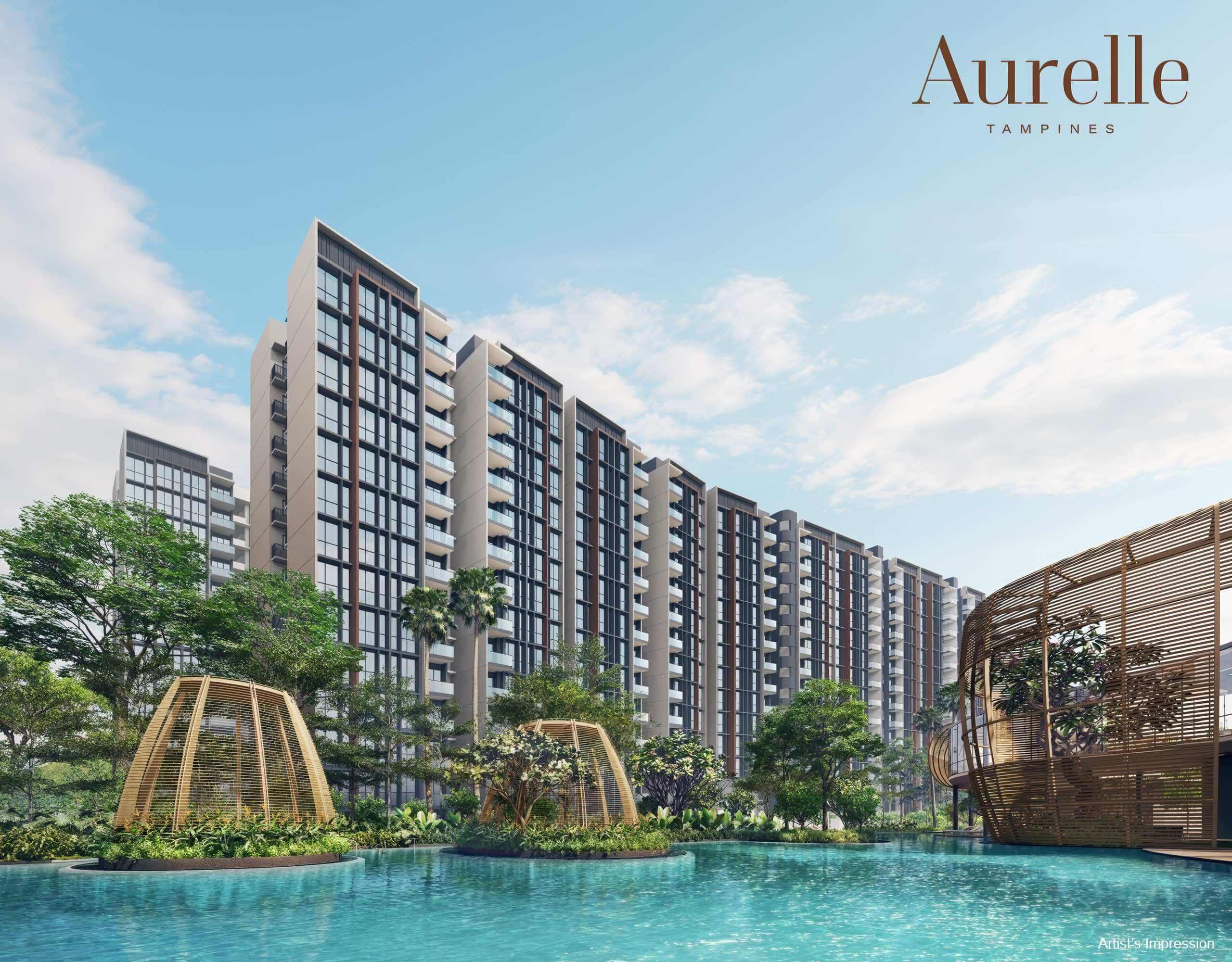 Aurelle of Tampines EC Review: Within Your Budget? 15 Aurelle Floor Plans Family Pool and Pods showflat